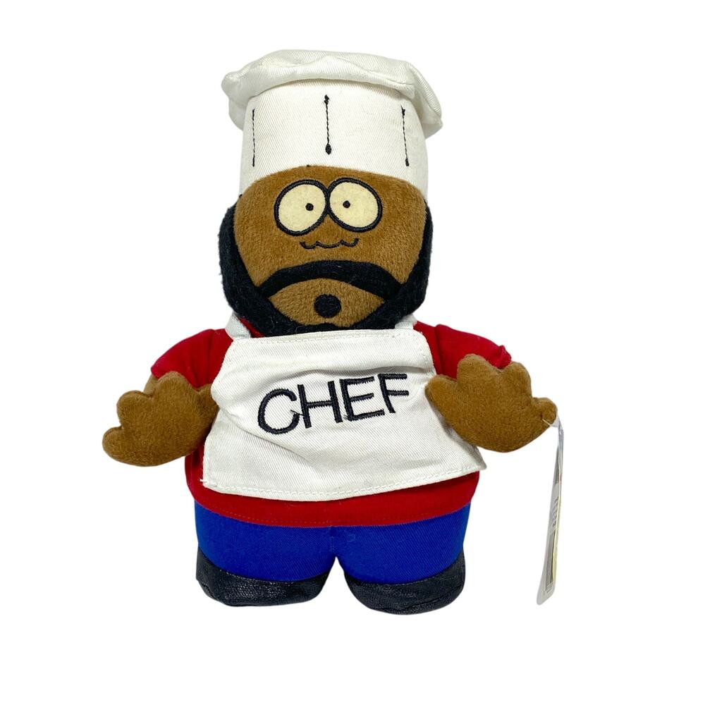 VTG Comedy Central South Park Chef Plush Toy Window Hanger Hang Tag Y2K Aliens